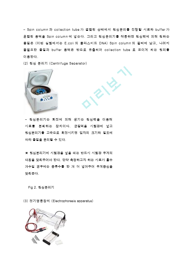 Plasmid DNA isolation from bacterial cell Miniprep 결과레포트 [A+]   (2 )